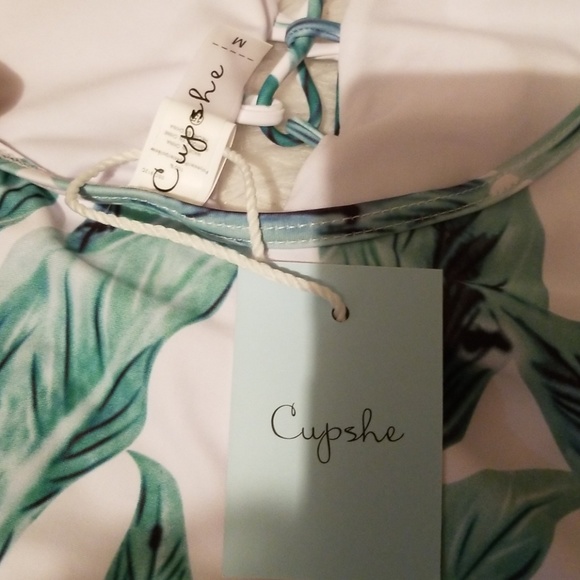 🍀"NEW" Green Leaf Corset Swimsuit - Picture 7 of 7